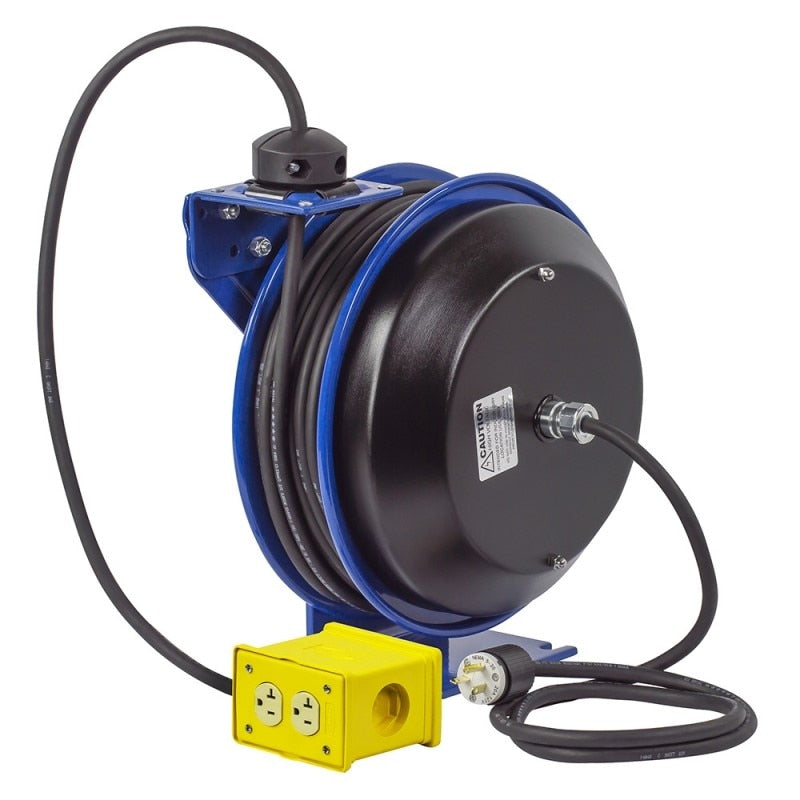 Cord Reel, PC, 75 ft Hose L, Spring Drive, Steel
