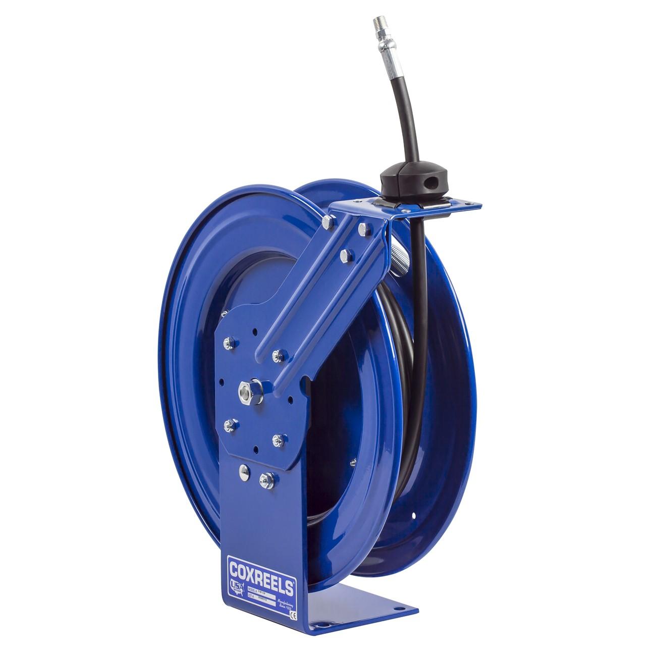 Hose Reel, P, 1/4 Inch ID, 9/16 Inch OD, 20 ft Hose L, Steel