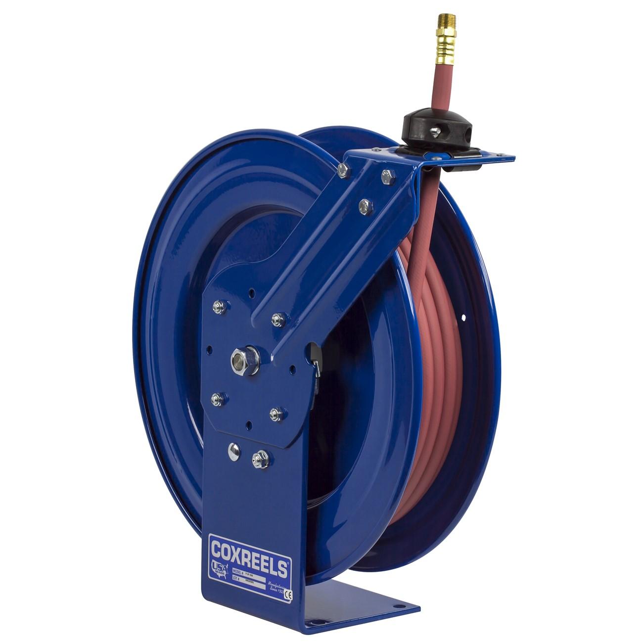 Hose Reel, P, 1/2 Inch ID, 3/4 Inch OD, 25 ft Hose L, Steel