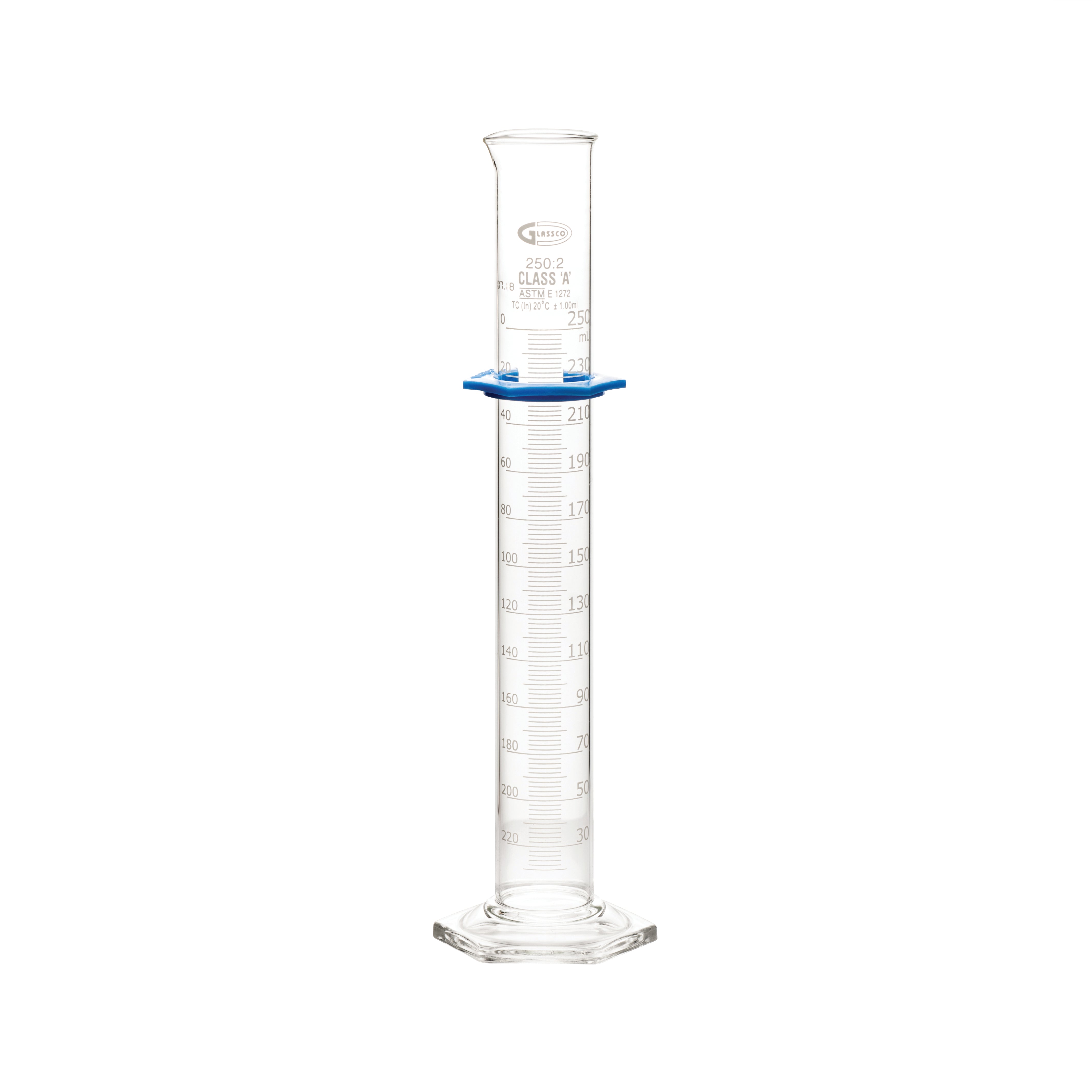 United Scientific® Graduated Cylinders, Double Scale, Class A, Batch Certified, 250 mL