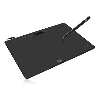 Adesso Large Graphics Drawing Tablet Pad 12 X 7 Inch 8192 Levels Battery-Free Pen  8 Customizable Keys with Scroll Wheels