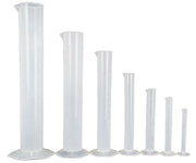 Cylinder PP Graduated Pack 7 Assorted sizes.