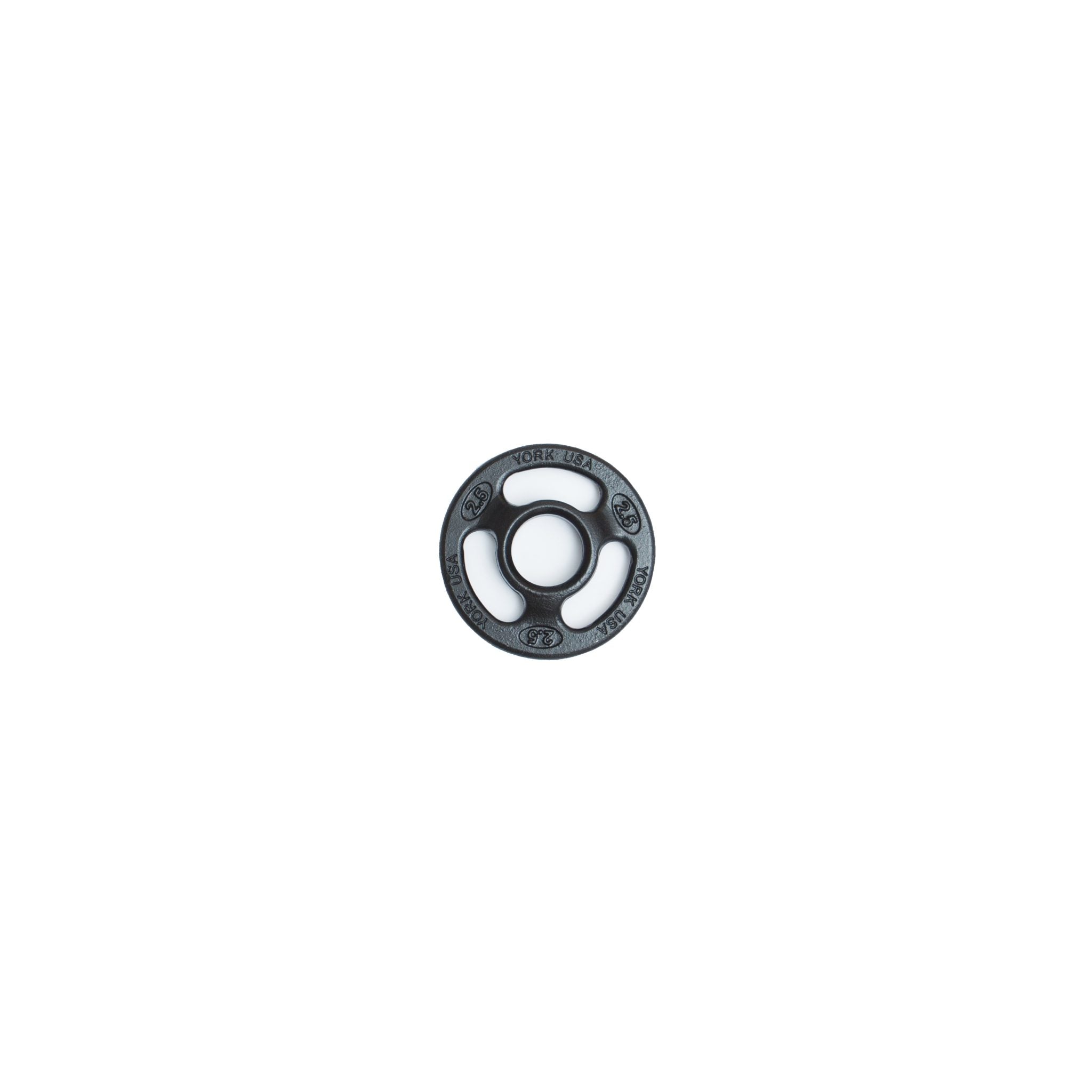 "ISO-GRIP" 2.5 LB Steel Composite Olympic Grip Plate - Black