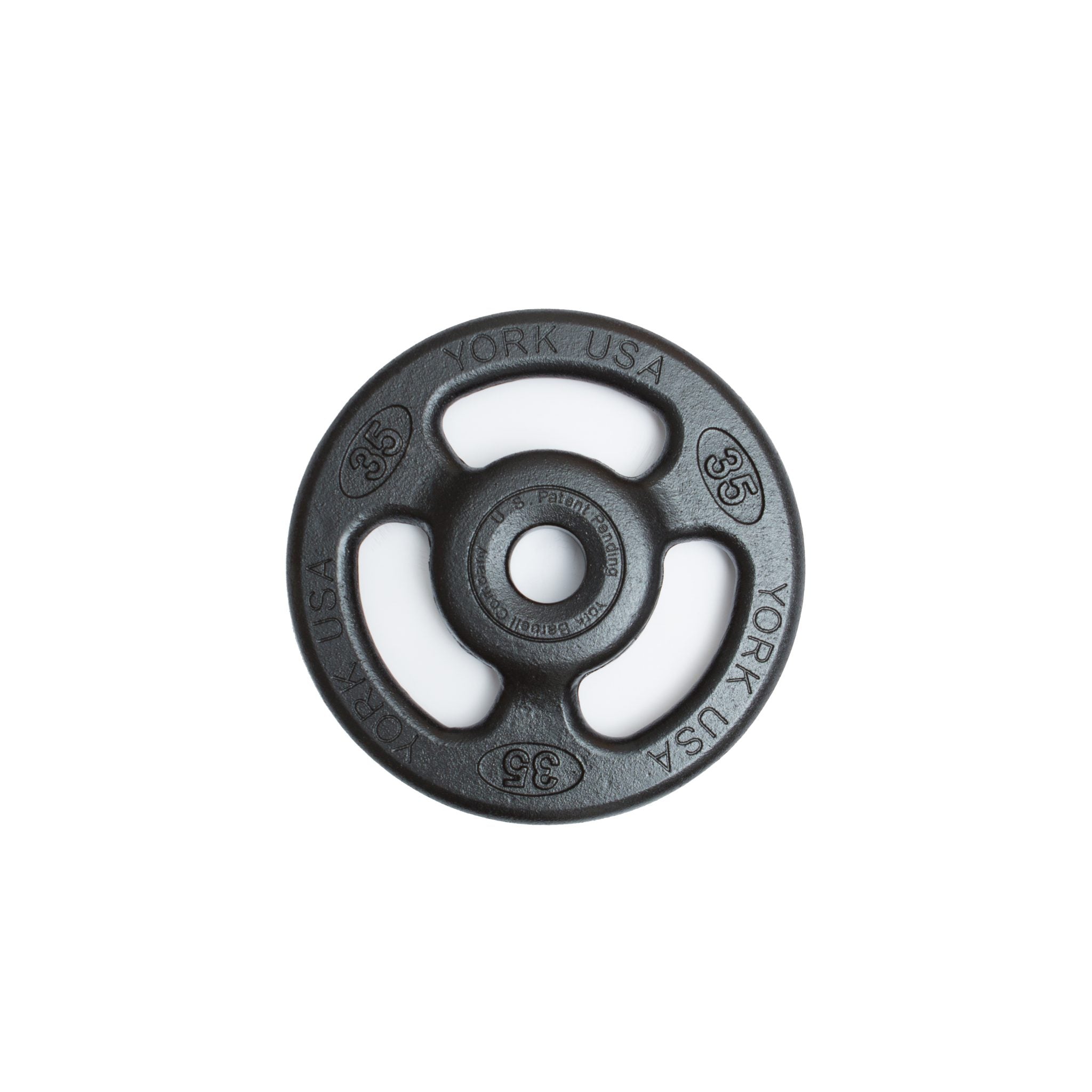 "ISO-GRIP" 35 LB Steel Composite Olympic Grip Plate - Black