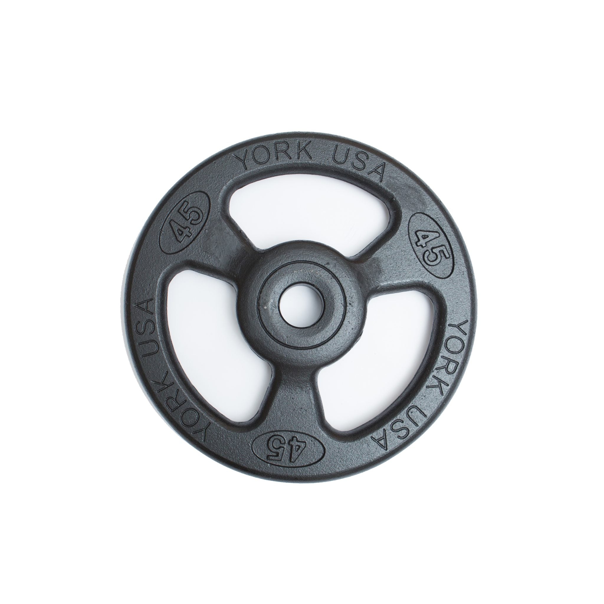 "ISO-GRIP" 45 LB Steel Composite Olympic Grip Plate - Black