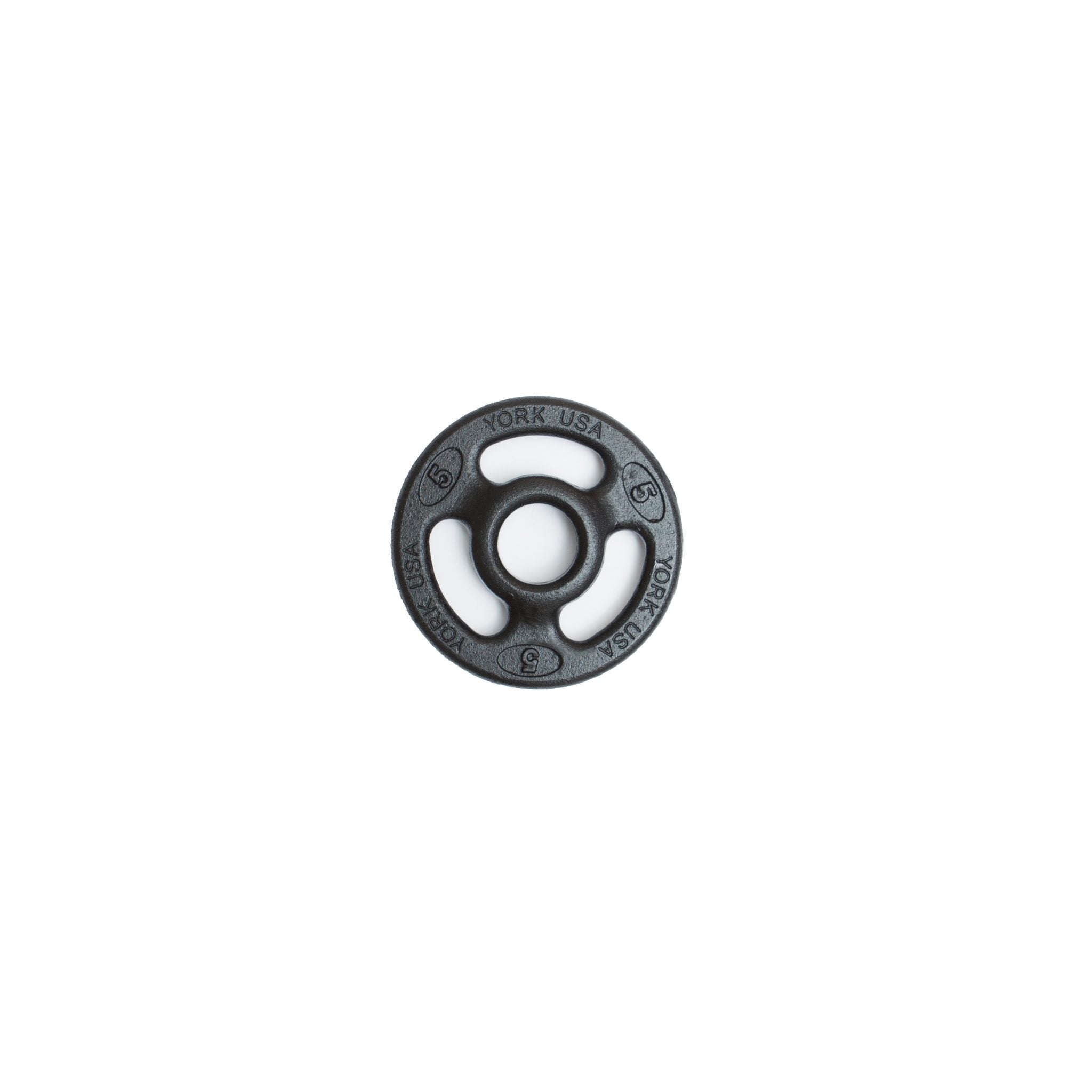 "ISO-GRIP" 5 LB Steel Composite Olympic Grip Plate - Black
