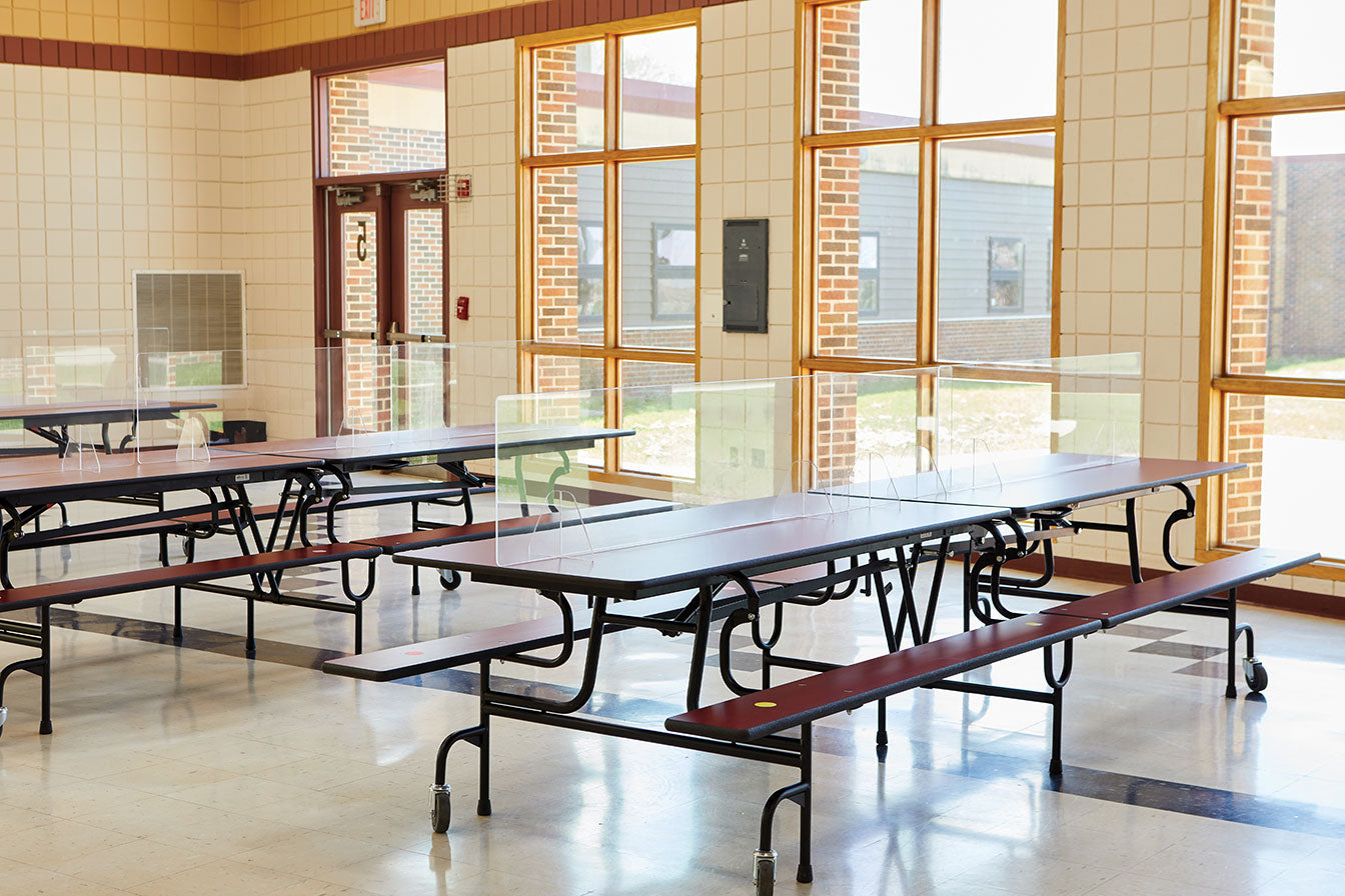 Jonti-Craft® See-Thru Table Divider Shields - Center Divider - 47.5" x 12" x 24"