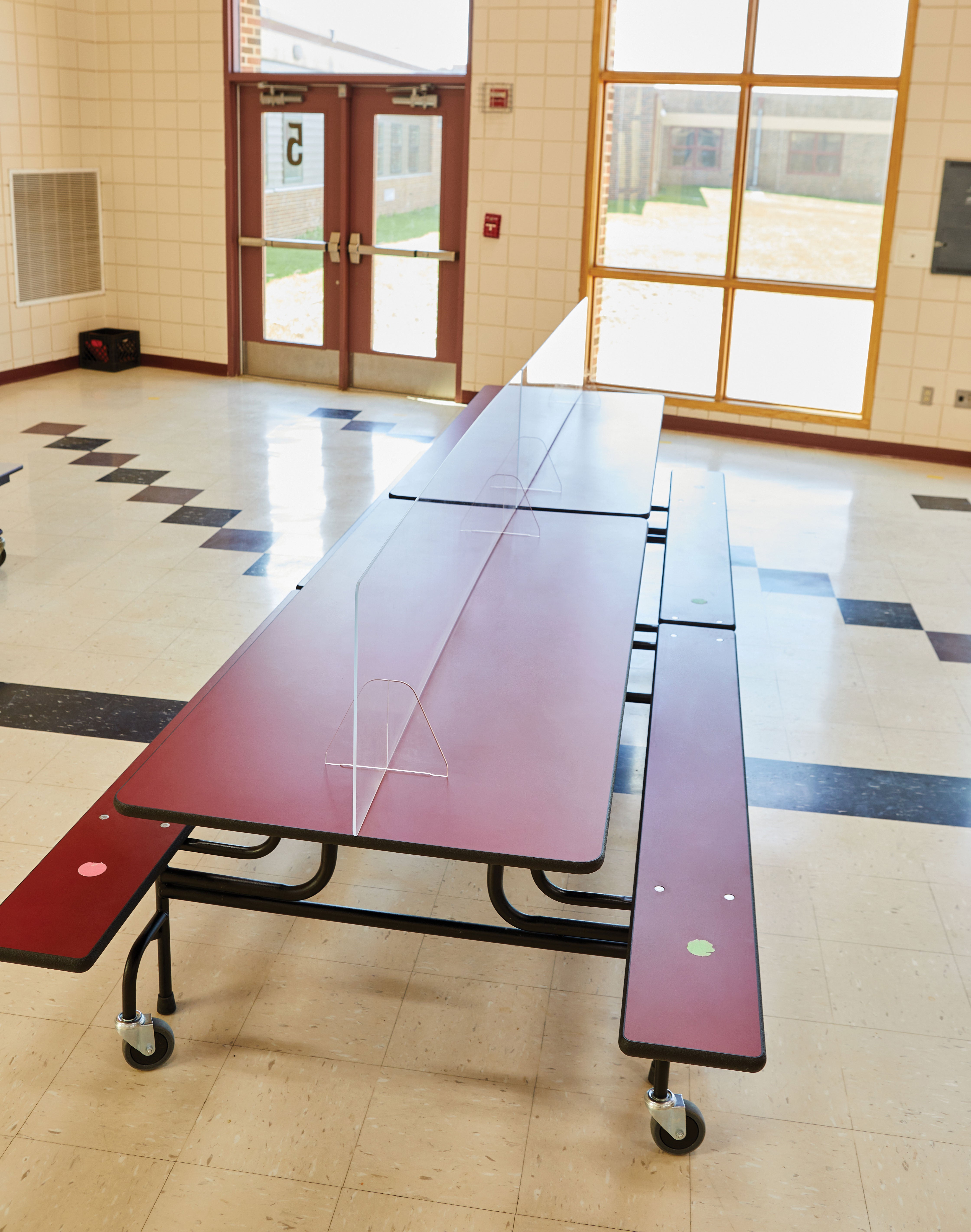 Jonti-Craft® See-Thru Table Divider Shields - Center Divider - 59.5" x 12" x 24"
