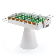 Ciclope Foosball Table with Entertainment Top & Premium Cover, White