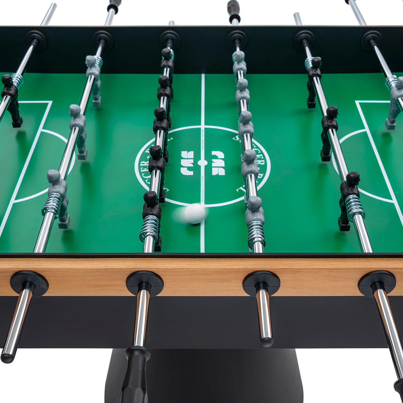 Ciclope Foosball Table with Entertainment Top & Premium Cover, Black