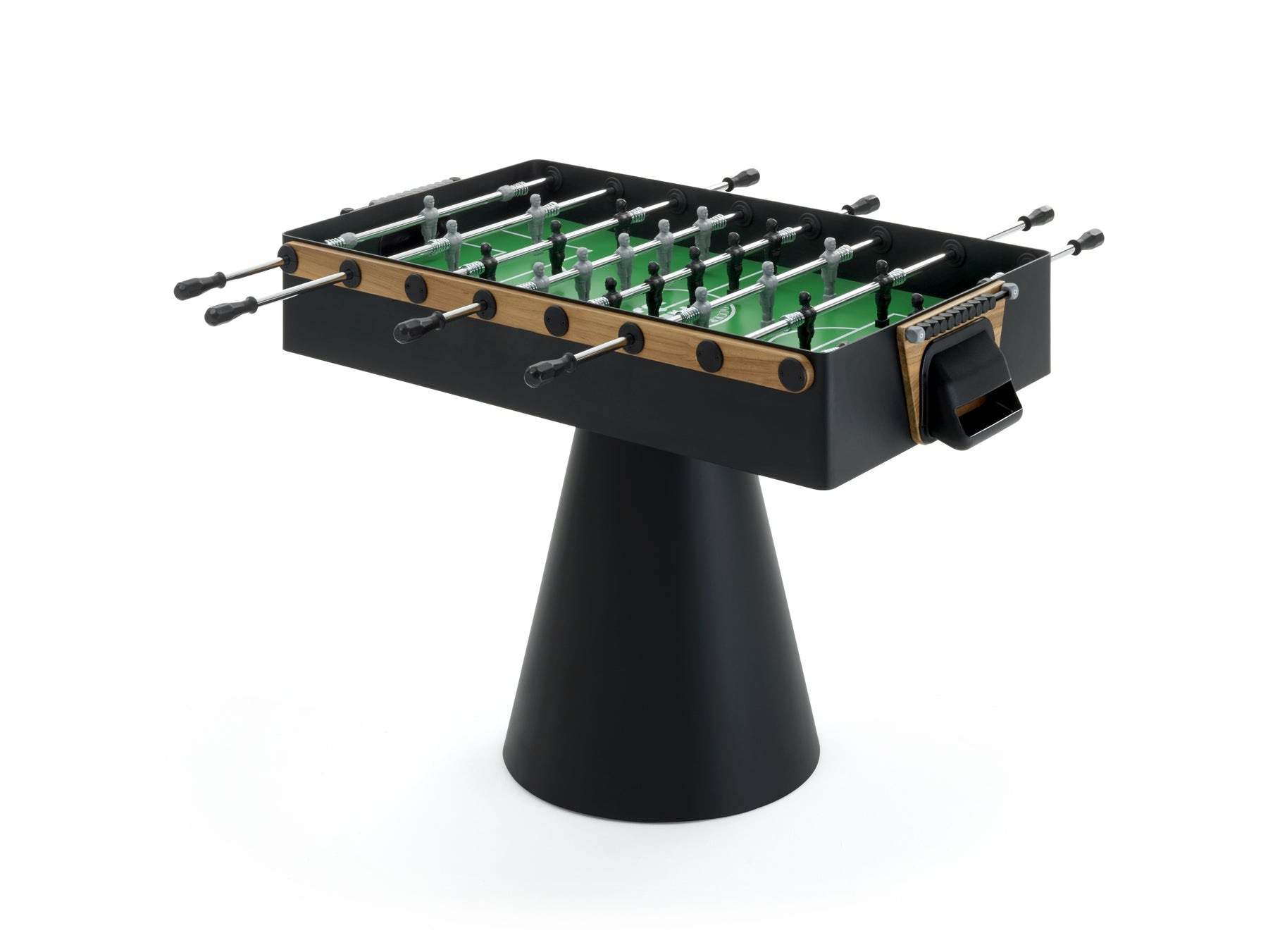 Ciclope Foosball Table with Entertainment Top & Premium Cover, Black