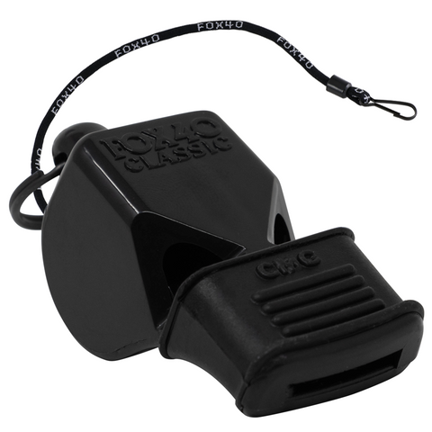 Classic CMG Official W/ Wrist Lanyard Whistle - BLACK
