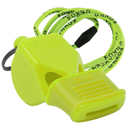 Classic CMG Safety W/ Breakaway Lanyard Whistle - NEON YELLOW