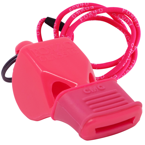 Classic CMG Safety W/ Breakaway Lanyard Whistle - PINK