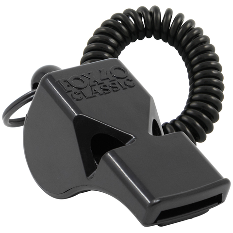 Classic Safety W/ Flexxcoil Whistle - BLACK