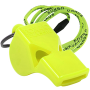 Classic Safety W/ Breakaway Lanyard Whistle - NEON YELLOW