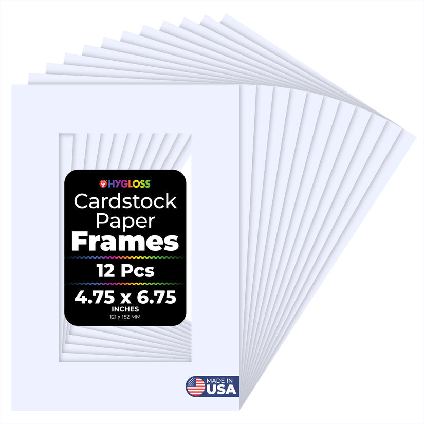 Frames - White, 12 ct., Medium