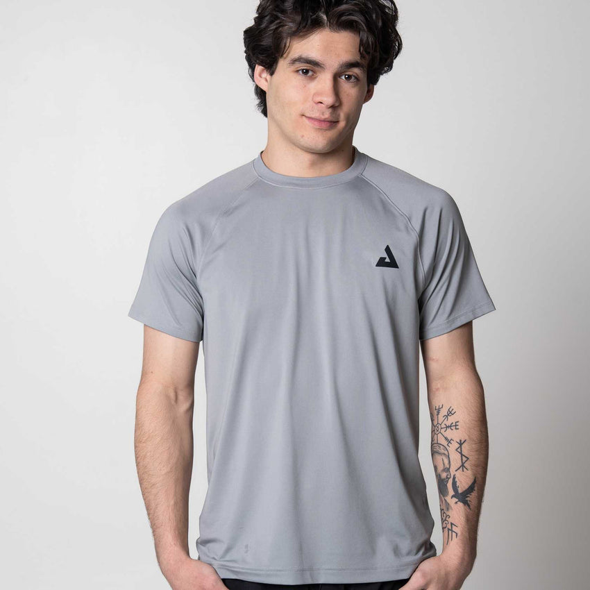 Men's Court Short Sleeve (Stone Gray) - XXL