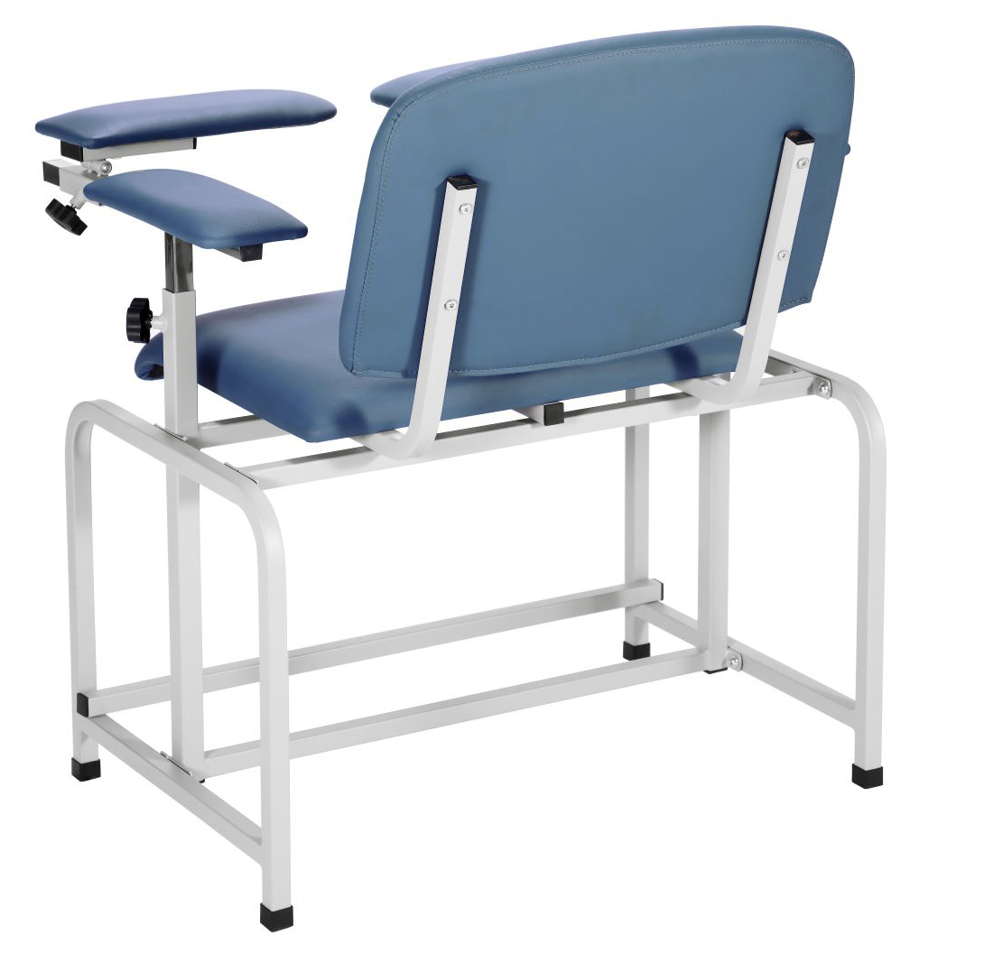 Bariatric Padded Blood Drawing Chair - Blue