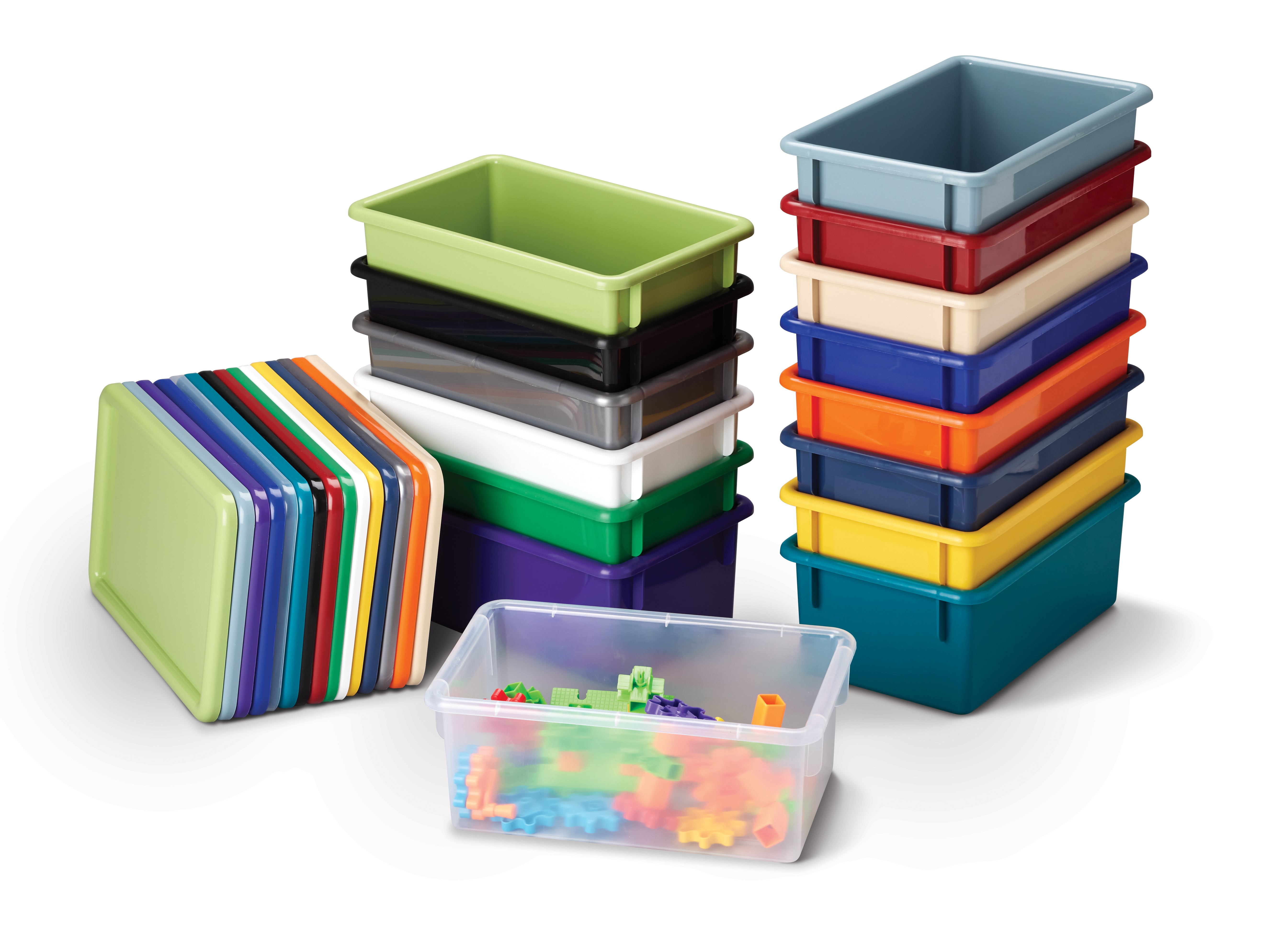 Jonti-Craft® 8 Cubbie-Tray Mobile Unit - with Clear Trays