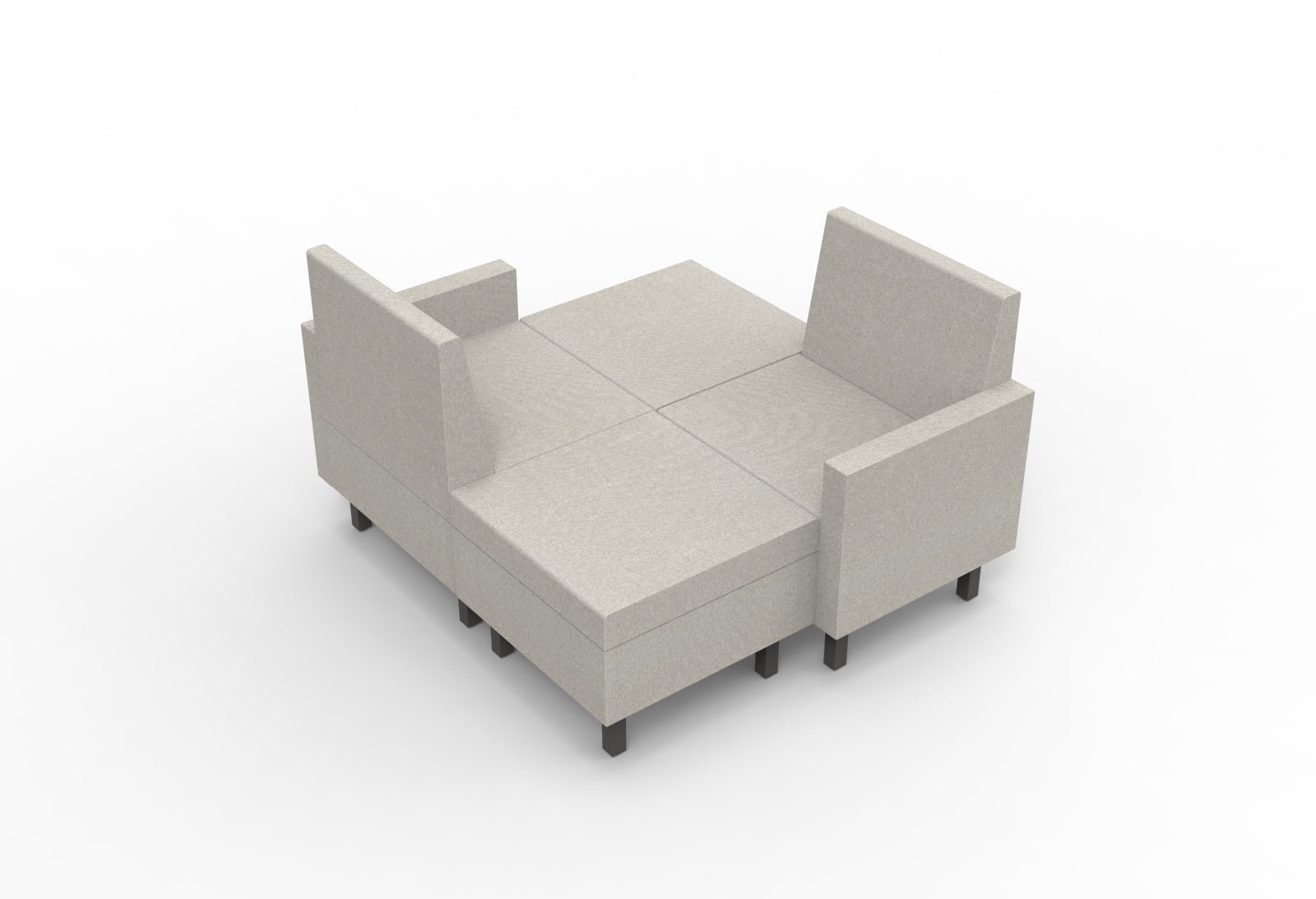 Movvi Single Seat No Back