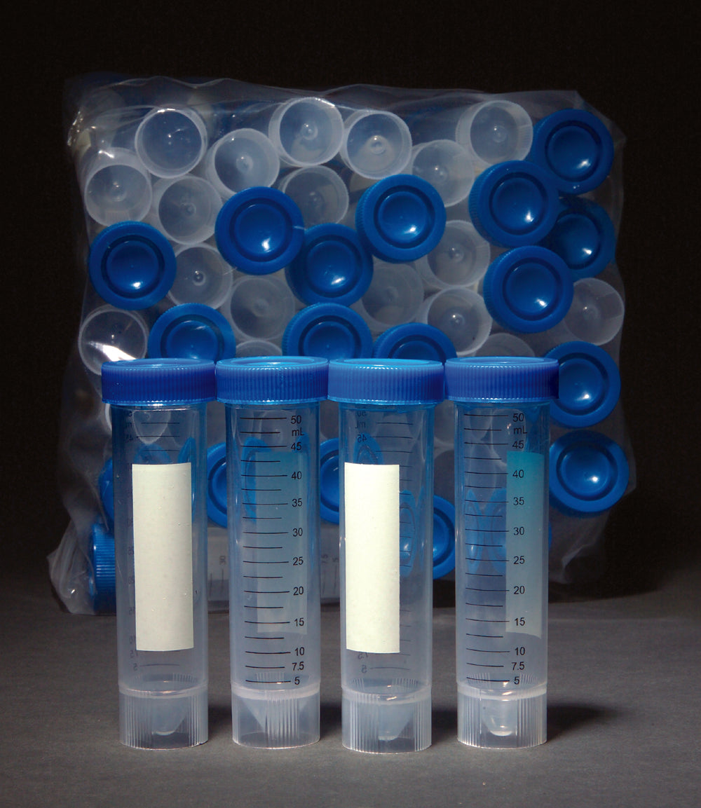United Scientific® Self Standing Centrifuge Tube, PP/HDPE, 50 mL, Sterile (Steam), comes with 50