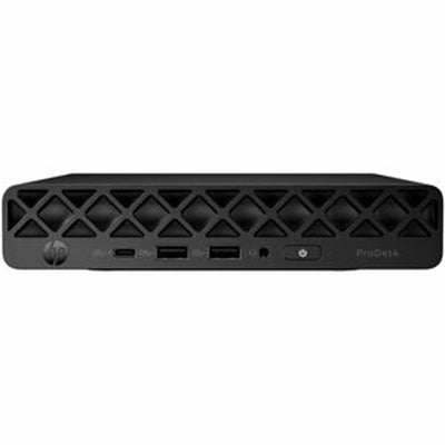 HP ProDesk 4 G1i Desktop Computer - Intel Core Ultra 7 265T - vPro Technology - 32 GB - 512 GB PCI Express NVMe SSD - Mini PC - Jack Black