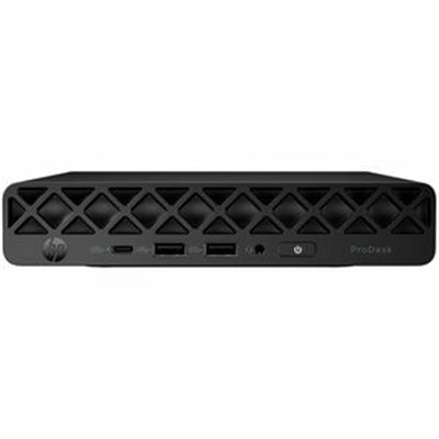 HP ProDesk 4 G1i Desktop Computer - Intel Core Ultra 7 265T - vPro Technology - 16 GB - 256 GB PCI Express NVMe SSD - Mini PC - Jack Black