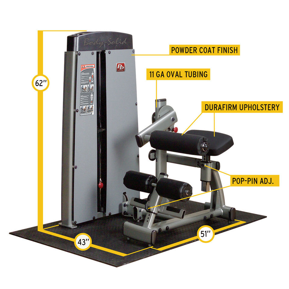Dual Ab/Back, Freestanding, W 210Lb Stack