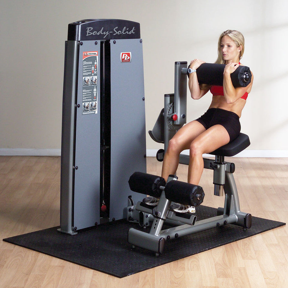 Dual Ab/Back, Freestanding, W 210Lb Stack