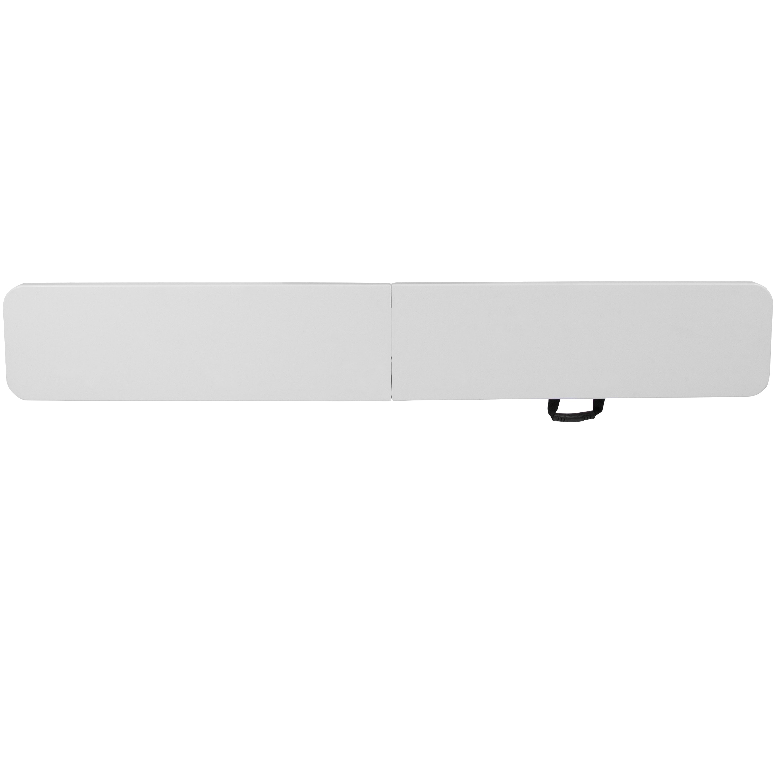Atlas 11''W x 72"L Bi-Fold Granite White Folding Bench with Carrying Handle