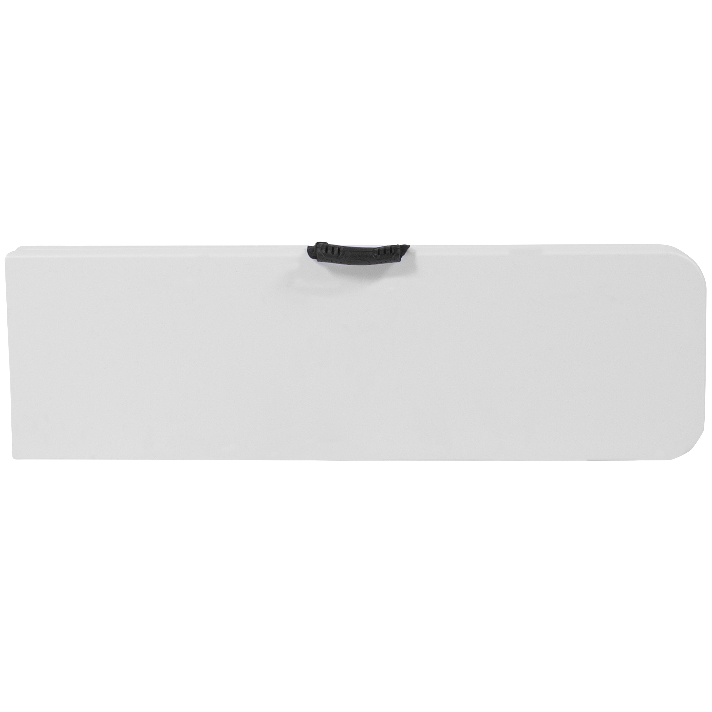 Atlas 11''W x 72"L Bi-Fold Granite White Folding Bench with Carrying Handle