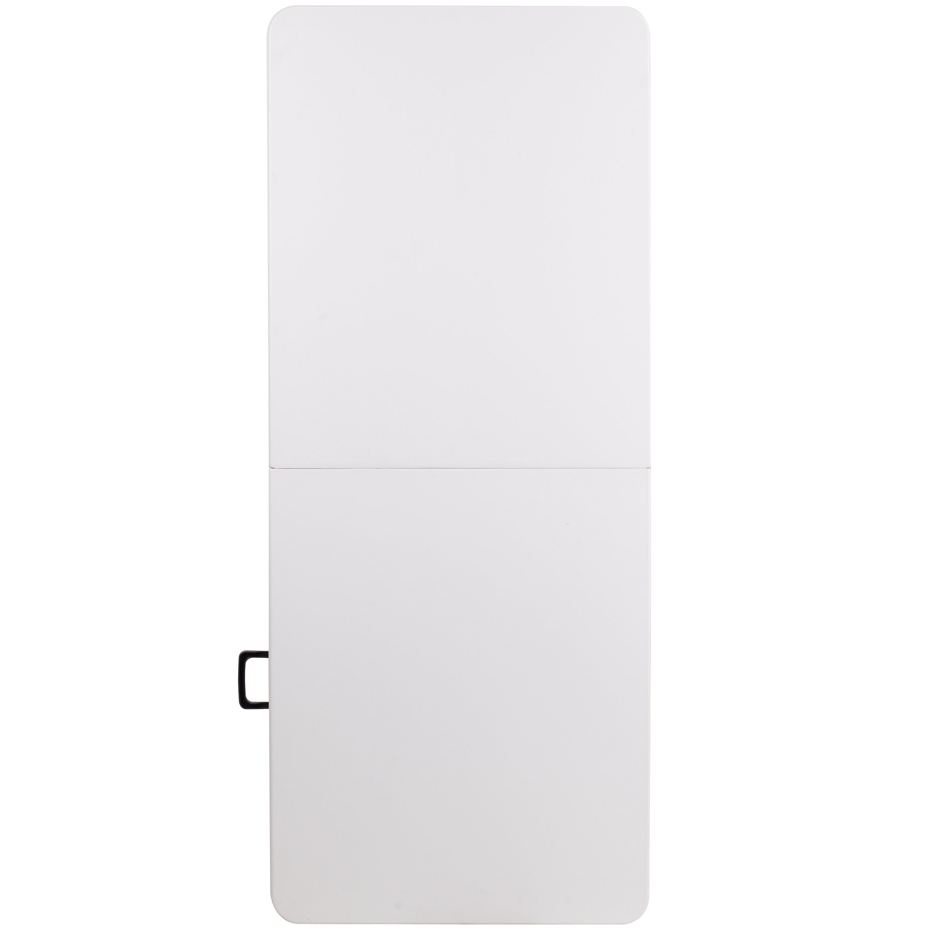 Elon 6-Foot Bi-Fold Granite White Plastic Banquet and Event Folding Table with Carrying Handle