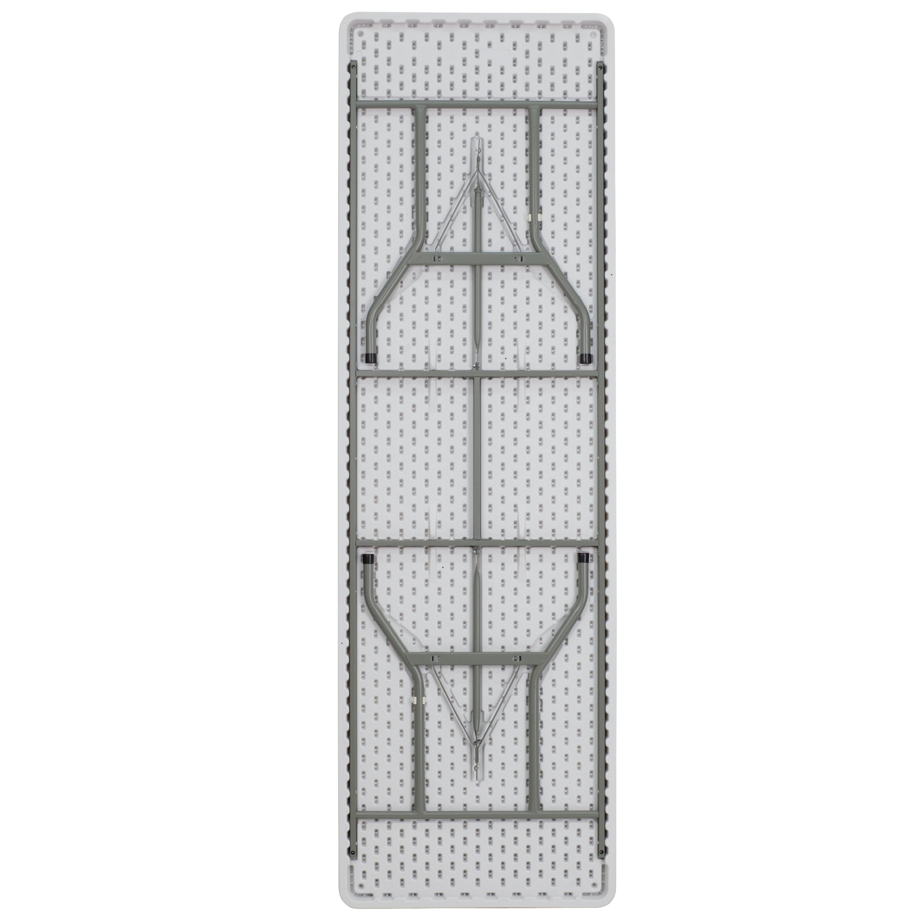Elon 8-Foot Granite White Plastic Folding Table