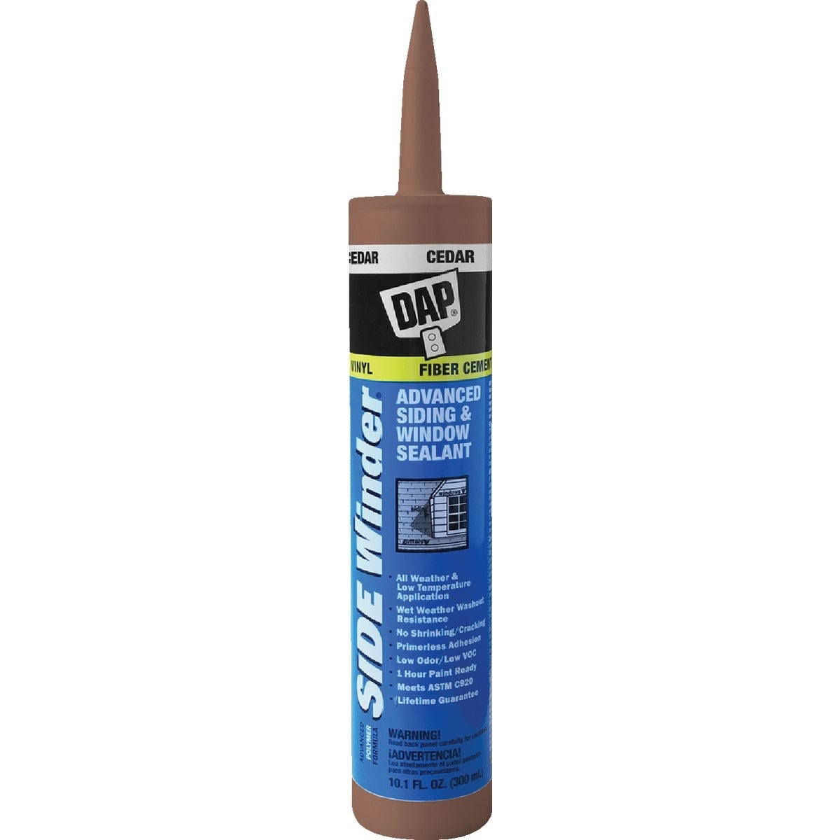 DAP Side Winder 10.1 Oz. Advanced Siding & Window Polymer Sealant, Cedar