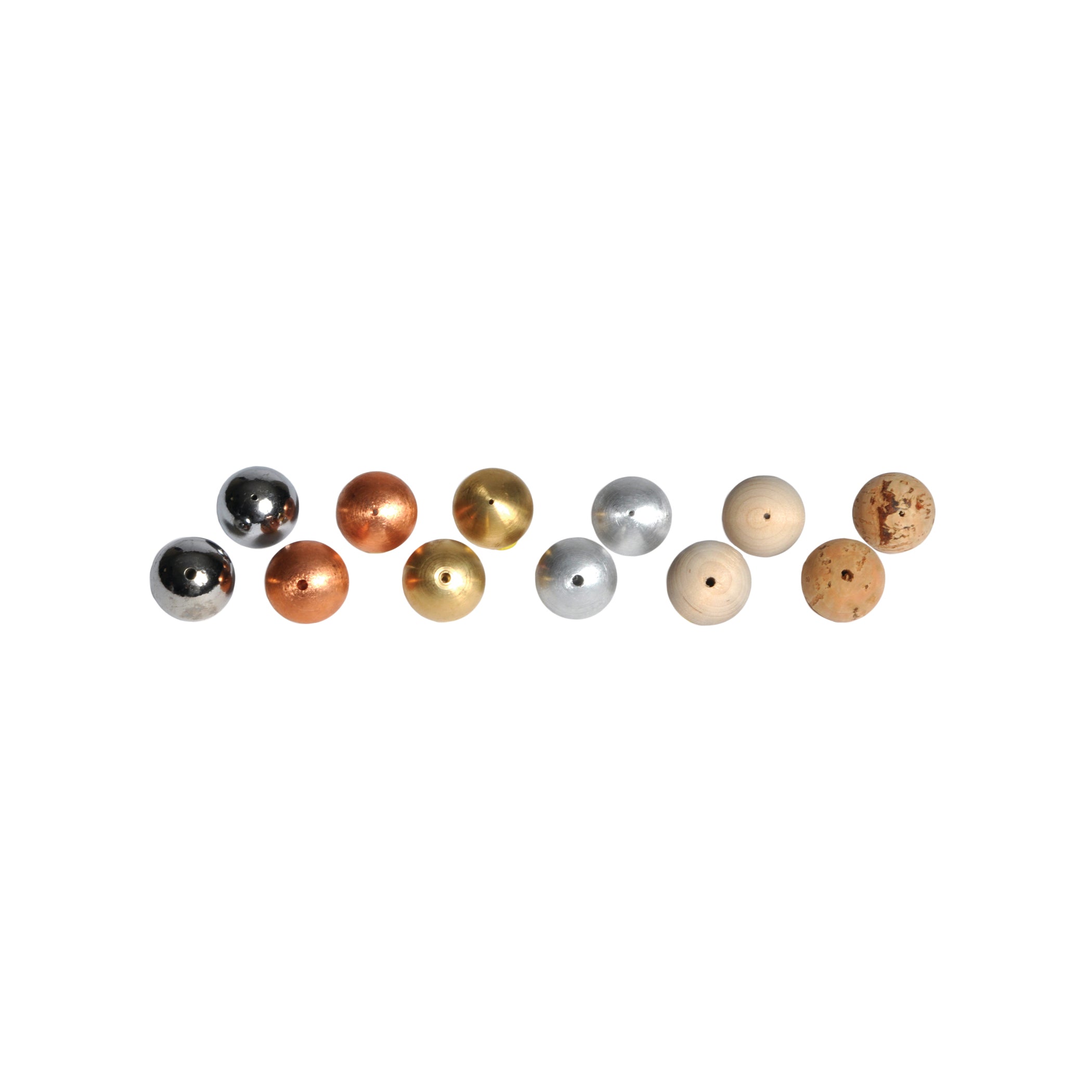 United Scientific® Drilled Ball Set, Set Of 12