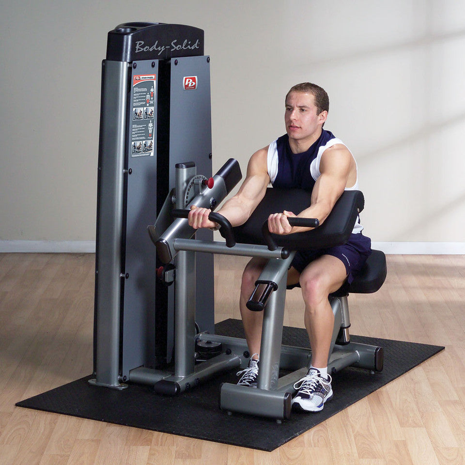 Dual Bi/Tricep Machine,  Freestanding, W 210Lb Stack