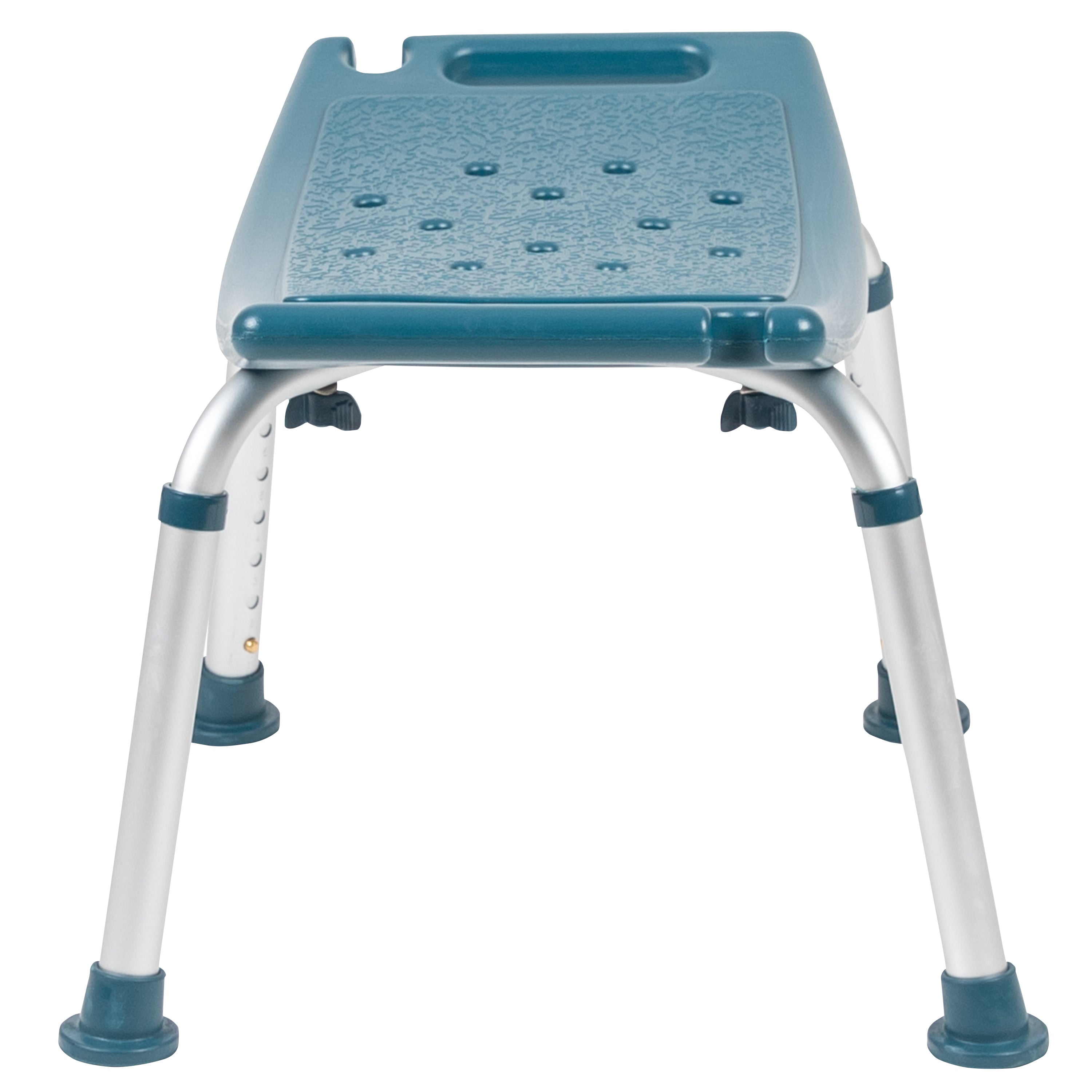 HERCULES Series Tool-Free and Quick Assembly, 300 Lb. Capacity, Adjustable Navy Bath & Shower Chair with Non-slip Feet