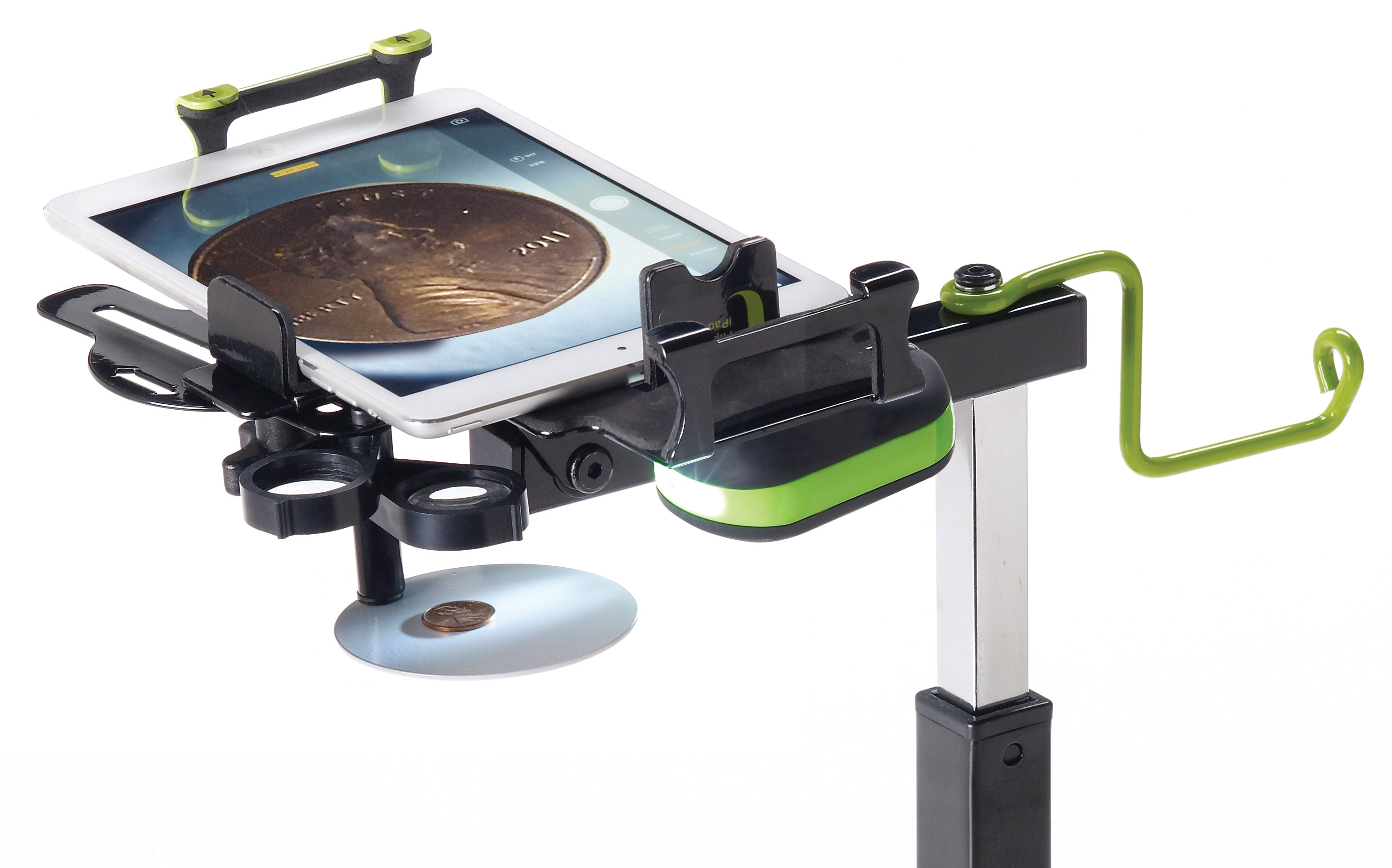 Dewey the Document Camera Stand with Microscope and Light