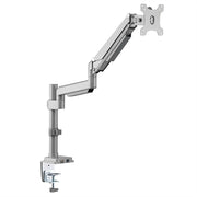 Eaton Tripp Lite Series Single-Display Gas Spring-Arm Desktop Clamp or Grommet for 13&amp;#728; to 34&amp;#728; Displays - USB and Audio Ports, Aluminum