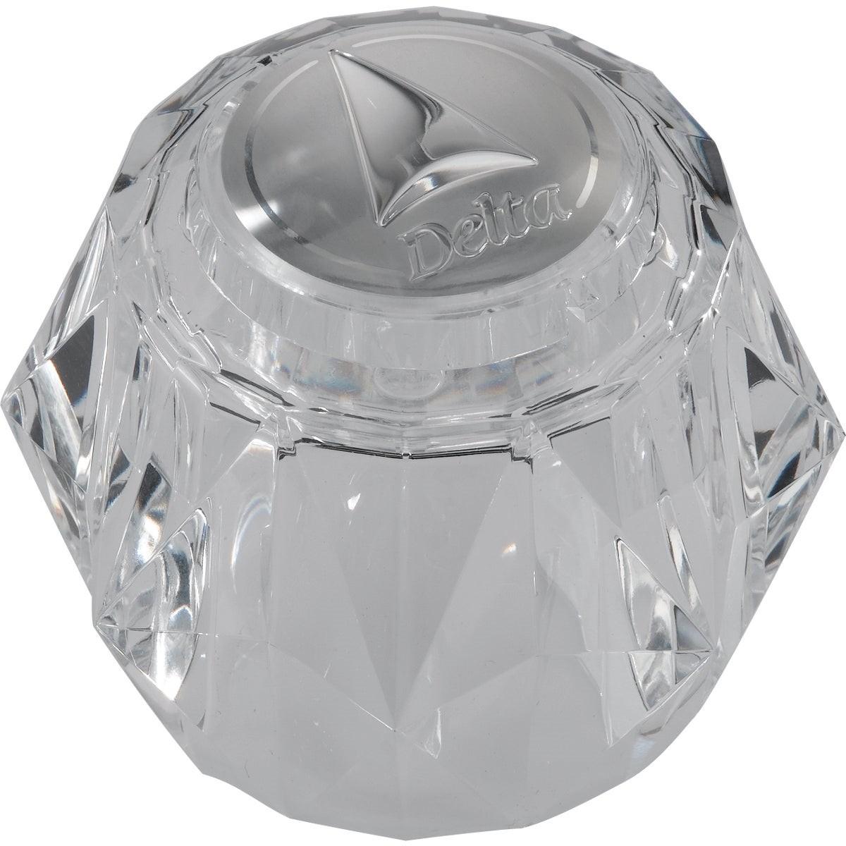 Delta Acrylic Single Knob Clear Faucet Handle