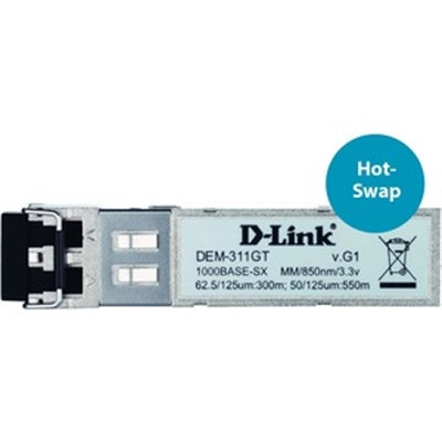 D-Link DEM-311GT 1000Base-SX SFP Transceiver (Multimode 850nm) - 550m DEM-311GT