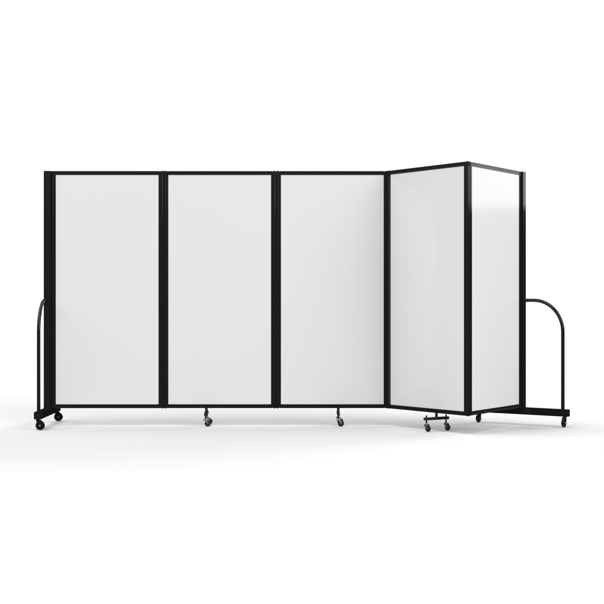 Magnetic Dry Erase Tackable Divider, 6' x 14'1", Black Frame