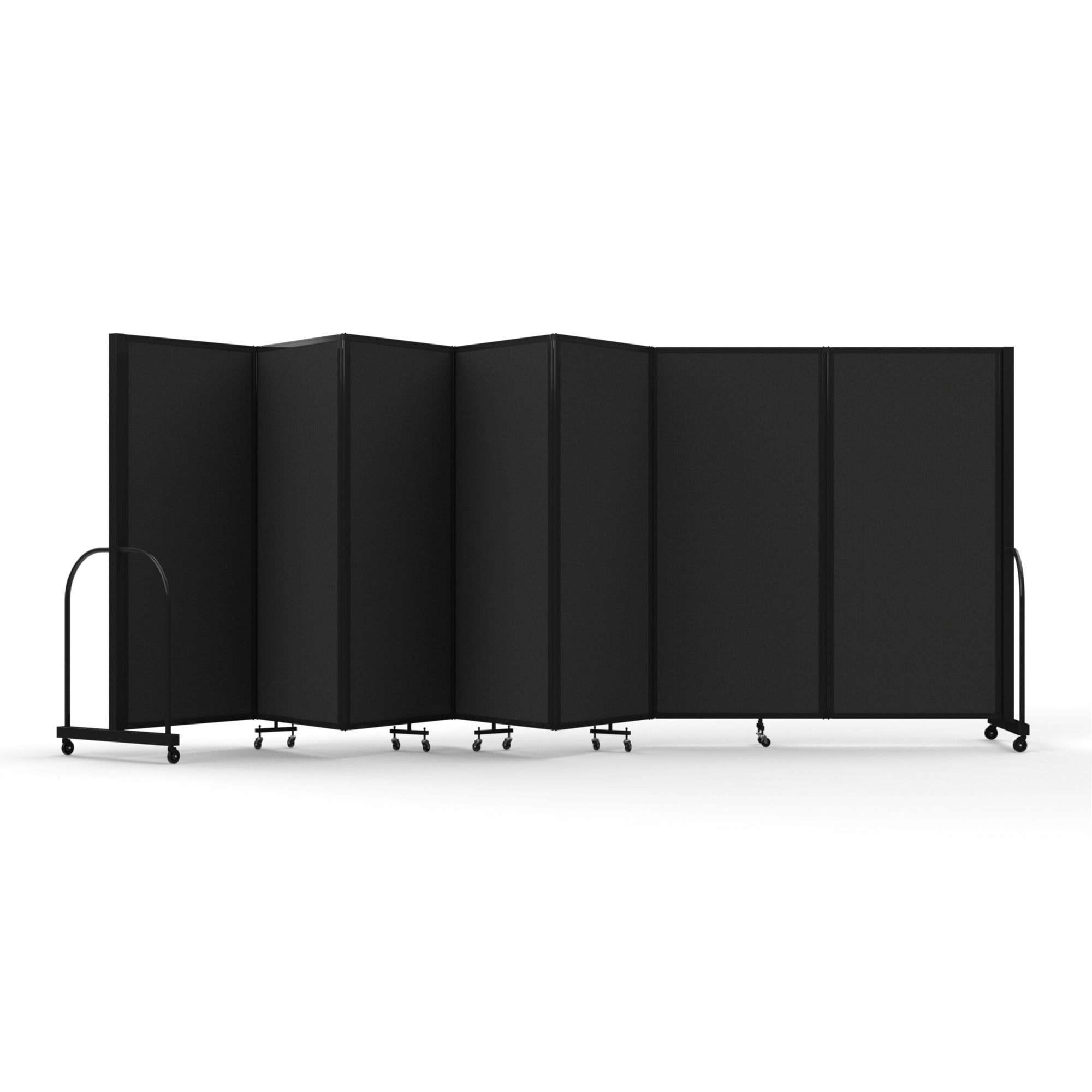 Magnetic Dry Erase Tackable Divider, 6' x 19'7", Black Frame