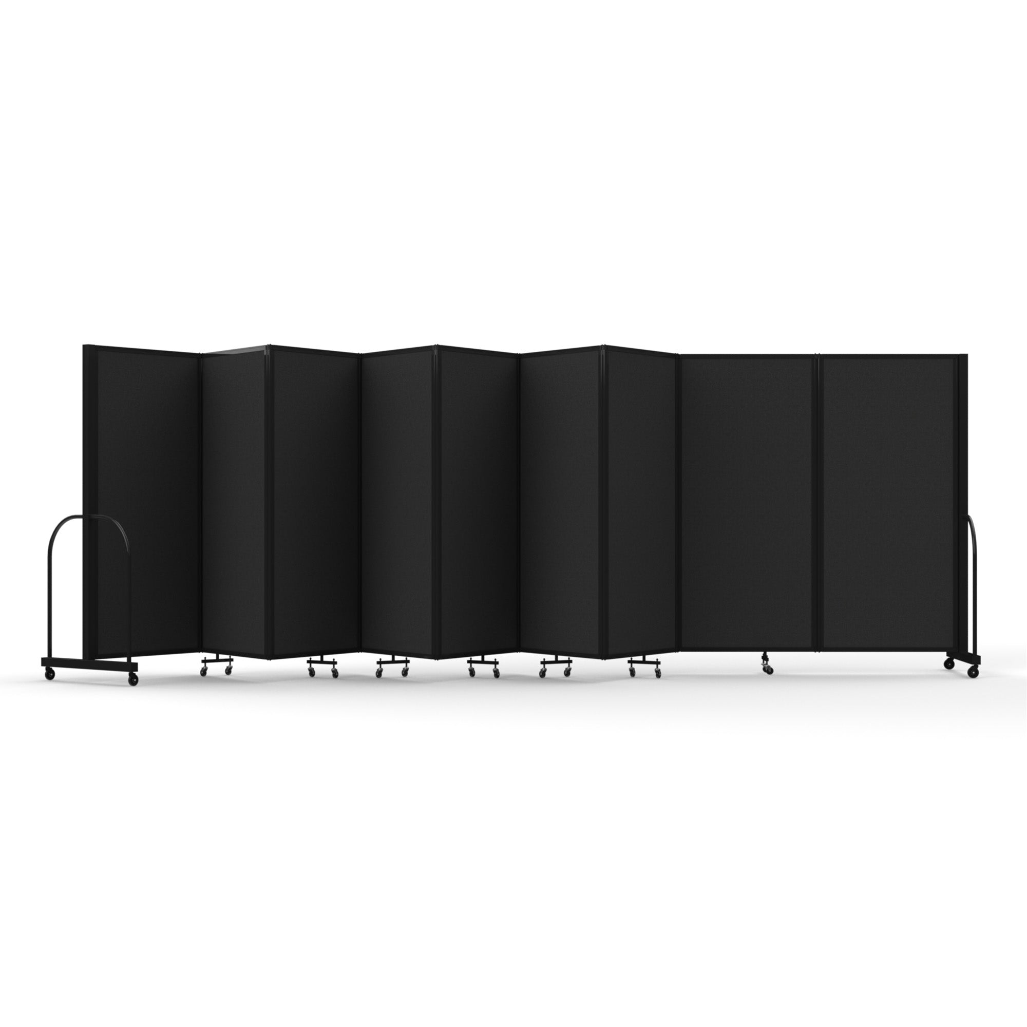 Magnetic Dry Erase Tackable Divider, 6' x 25'1", Black Frame