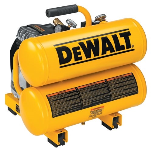 DeWalt   2 HP 4 Gal   Hand Carry Twin Tanks, 14 Amps