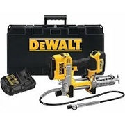 DeWalt 20V MAX* Lithium Ion Grease Gun, Includes: DCB204: 20V MAX XR Premium Li-Ion Battery,  (4.0 Ah)Fast charger, Shoulder strap, Kit box