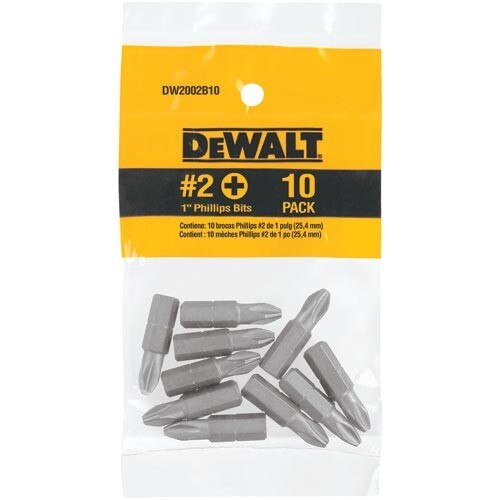 DeWalt Screw Driving, #2 Phillips Insert Bit Tip (Bag of 10)