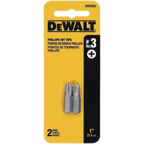 DeWalt Screw Driving, #3 Phillips Insert Bit Tip (2 Pack)