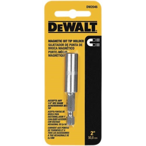DeWalt Screw Driving, 2" Magnetic Bit Tip Holder